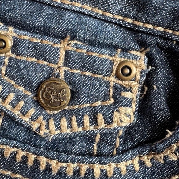 Earl Jean low rise bootcut jeans with contrast stitching size 10 2000s y2k - Picture 5 of 6